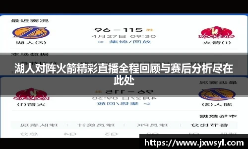 湖人对阵火箭精彩直播全程回顾与赛后分析尽在此处